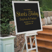 Een nieuw hoofdstuk begint vandaag Elegant bruilof Acryl Bord