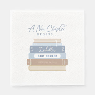 Een nieuw hoofdstuk begint Verhaaltjes baby shower Servet