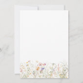 Een nieuw hoofdstuk begint Wildflower Baby shower Bedankkaart (Achterkant)