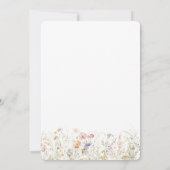 Een nieuw hoofdstuk begint Wildflower Baby shower Kaart (Achterkant)