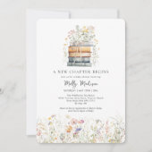 Een nieuw hoofdstuk begint Wildflower Baby shower Kaart (Voorkant)