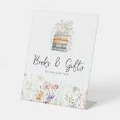 Een nieuw hoofdstuk begint Wildflower boeken en ge Reclamebord Met Voetstuk (Voorkant)