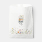 Een nieuw hoofdstuk begint Wildflower Book Baby sh Bedankzakje (Voorkant)