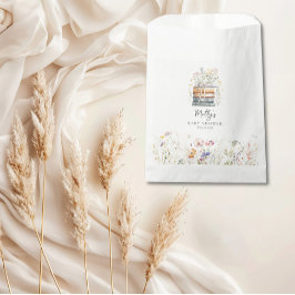 Een nieuw hoofdstuk begint Wildflower Book Baby sh Bedankzakje