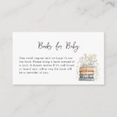 Een nieuw hoofdstuk begint Wildflower Book Baby sh Informatiekaartje (Voorkant)