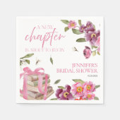 Een nieuw hoofdstuk boeken | Waterverf Vrijgezelle Servet (Voorkant)