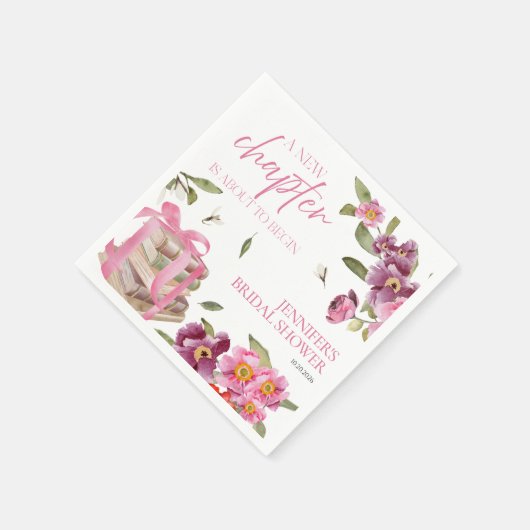 Een nieuw hoofdstuk boeken | Waterverf Vrijgezelle Servet (Hoek)