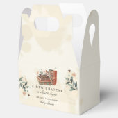 Een nieuw hoofdstuk gaat het Baby shower beginnen Bedankdoosjes (Geopend)