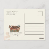 Een nieuw hoofdstuk gaat het Baby shower beginnen Briefkaart (Achterkant)