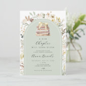 Een nieuw hoofdstuk Genderneutraal Baby shower Kaart (Staand voorkant)