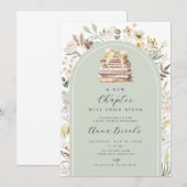 Een nieuw hoofdstuk Genderneutraal Baby shower Kaart (Voorkant / Achterkant)