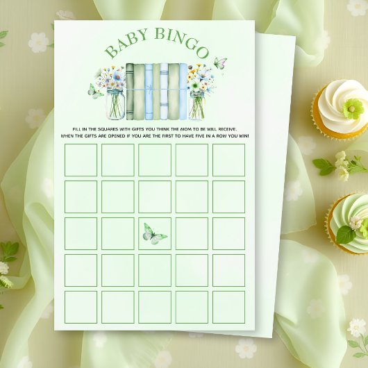 Een nieuw hoofdstuk geslacht neutrale baby shower flyer