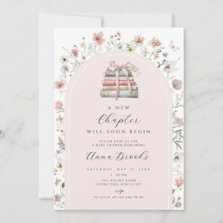 een nieuw hoofdstuk meisje Baby Shower Kaart