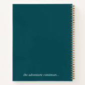 Een nieuw hoofdstuk | Modern Teal romanstijl journ Notitieboek (Achterkant)