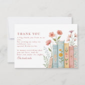 Een nieuw hoofdstuk Pastel Book Garden Bedankkaart (Voorkant)
