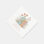 Een nieuw hoofdstuk Pastel Book Garden Servet (Hoek)