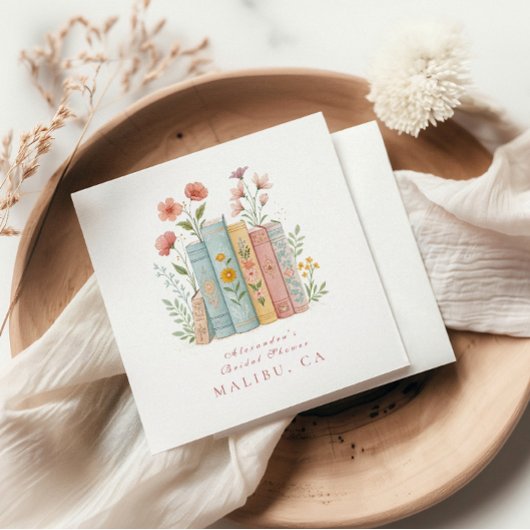 Een nieuw hoofdstuk Pastel Book Garden Servet