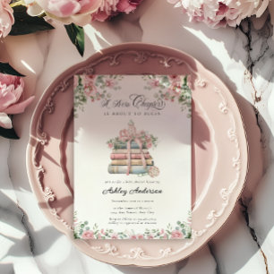 Een nieuw hoofdstuk Storybook Baby shower Kaart