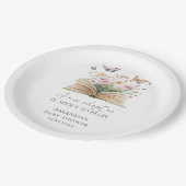 Een nieuw hoofdstuk Storybook Baby shower Papieren Bordje (Gekanteld)