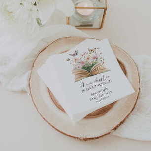 Een nieuw hoofdstuk Storybook Baby shower Servet