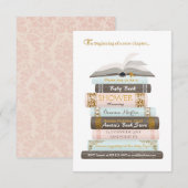 Een nieuw hoofdstuk | Uitnodiging tot Baby-boekens (Voorkant / Achterkant)