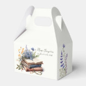 Een nieuw hoofdstuk verhaal boek baby shower gedru bedankdoosjes (Achterkant)