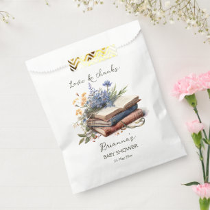Een nieuw hoofdstuk verhaal boek baby shower gedru bedankzakje