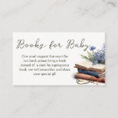 Een nieuw hoofdstuk verhaalboek baby shower boek a informatiekaartje (Voorkant)