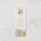 Een nieuw hoofdstuk Wildflower Book Bladwijzer Fav Mini Visitekaartje (Voorkant)