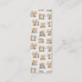 Een nieuw hoofdstuk Wildflower Book Bladwijzer Fav Mini Visitekaartje (Achterkant)