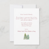 Een nieuw huis voor de Feestdagen Christmas Kaart (Achterkant)