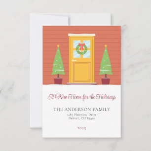 Een nieuw huis voor de Feestdagen Christmas Kaart