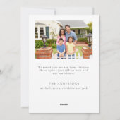 Een nieuw huis voor de Feestdagen | Kerst Kaart (Achterkant)