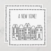 Een nieuw huis! | Wenskaart Bedankkaart (Voorkant / Achterkant)