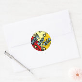 Een nieuw jaar beginnen ronde sticker (Envelop)