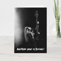 Een nieuw jaar van Rockin' Bass Guitar Birthday Ka