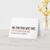 Een nieuw kindje gefeliciteerd en toen waren het e kaart (Gele Bloem)