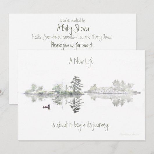 Een nieuw leven: een reis staat op het punt te beg kaart (Voorkant / Achterkant)