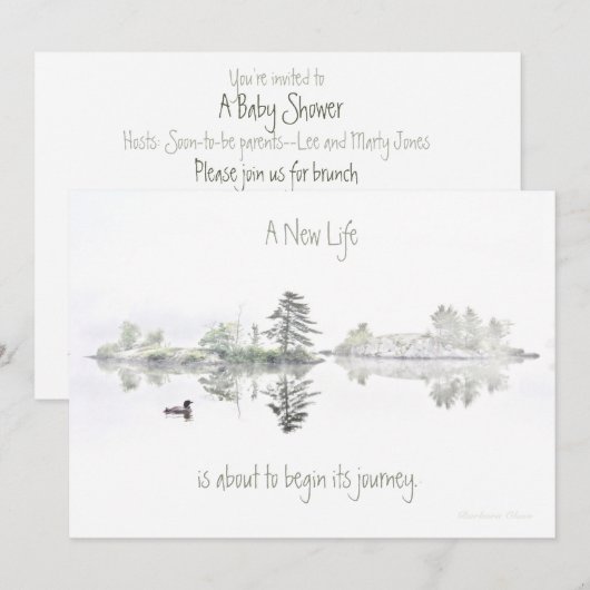 Een nieuw leven: een reis staat op het punt te beg kaart (Voorkant / Achterkant)