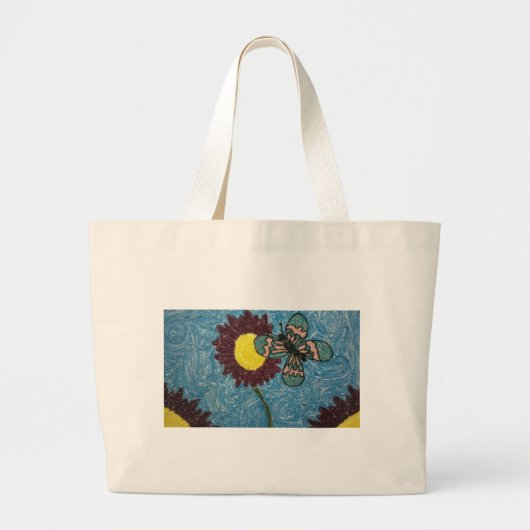 Een nieuw leven grote tote bag (Voorkant)