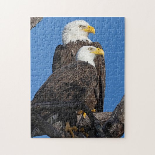 Een nieuw paar in het Nest- M15 & F23 Legpuzzel (Verticaal)