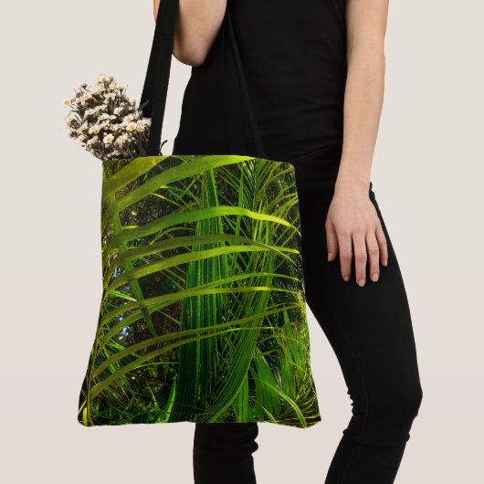 Een nieuw palmrond tote bag (Dichtbij)