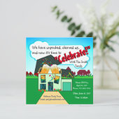 Een nieuw startpunt vieren kaart (Staand voorkant)