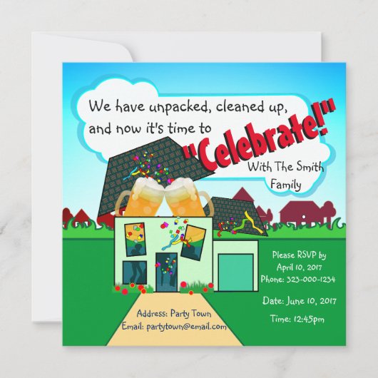 Een nieuw startpunt vieren kaart (Voorkant)