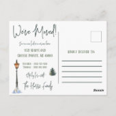 Een nieuw startpunt voor de Feestdagen die aankond Briefkaart (Achterkant)