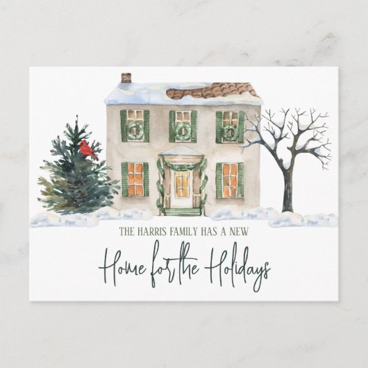 Een nieuw startpunt voor de Feestdagen die aankond Briefkaart (Voorkant)