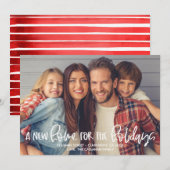 Een nieuw startpunt voor de Feestdagen met kerstka Kaart (Voorkant / Achterkant)