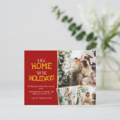 Een nieuw startpunt voor Feestdagen Red Photo Movi Aankondigingskaart (Staand voorkant)