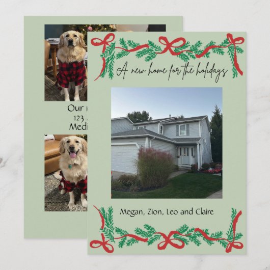 Een Nieuw Thuis Voor De Feestdagen Feestdagenkaart (Voorkant / Achterkant)