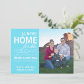 Een nieuw thuis voor de feestdagen kaart (Staand voorkant)